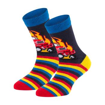 Preview: 6 Paar TippTexx 24 Kinder Socken Feuerwehr